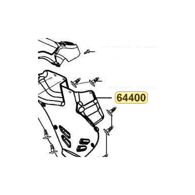 64400-LFB5-900-N1R COWL UNDER (Black) — diagram cutout