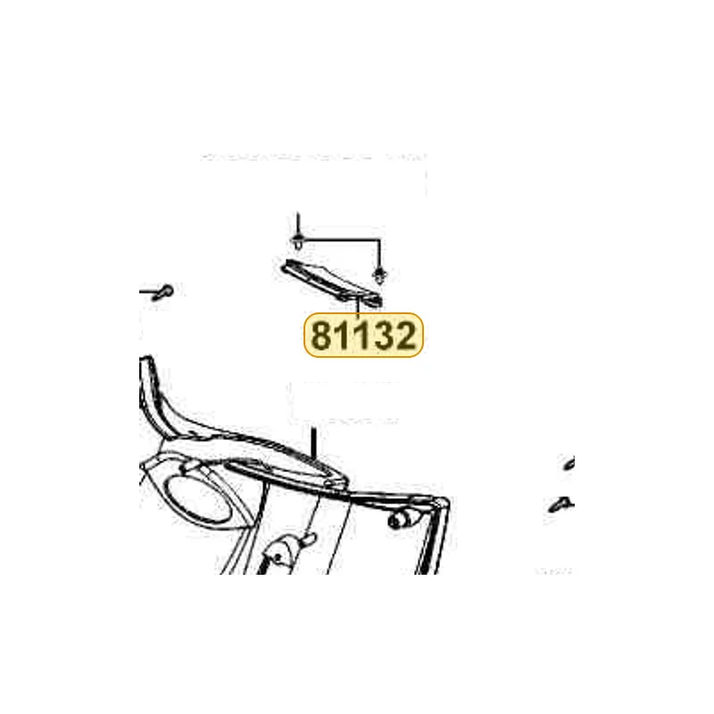 81132-LFB5-900-N1R CAP LEG SHIELD UP (Black) — diagram cutout