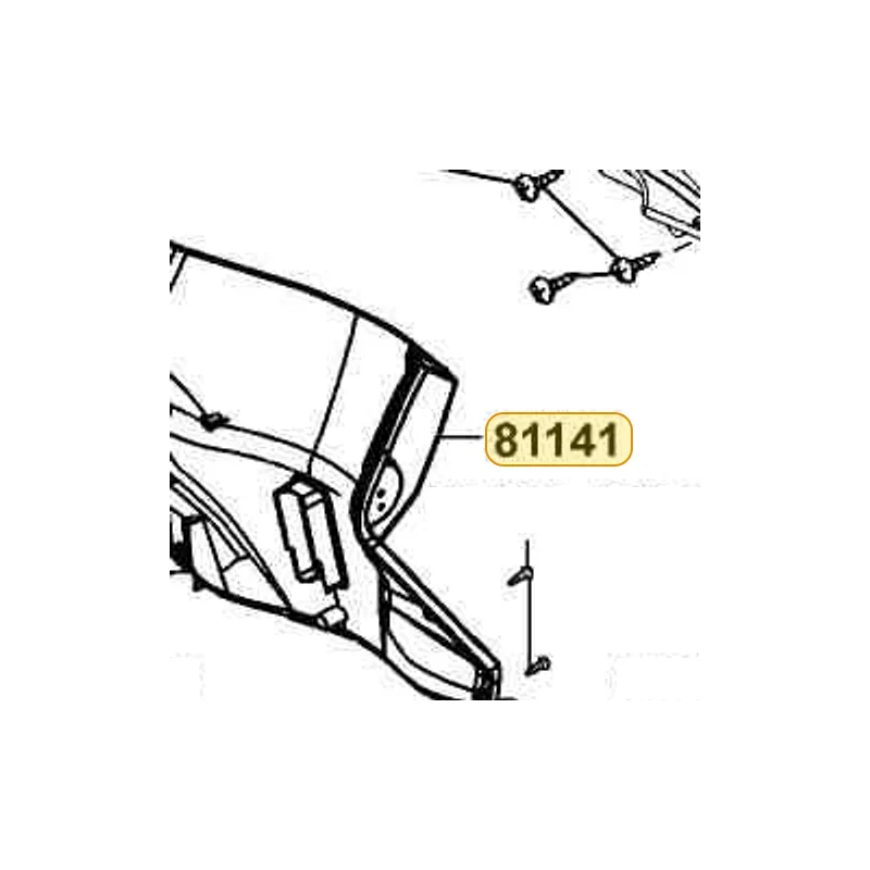 81141-LFB5-900-N1R LEG SHIELD LOW (Black) — diagram cutout
