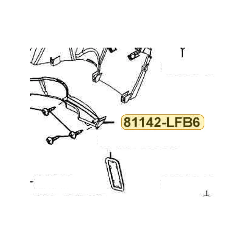 81142-LFB6-800-N1R LEG SHIELD UP B (Black) — diagram cutout