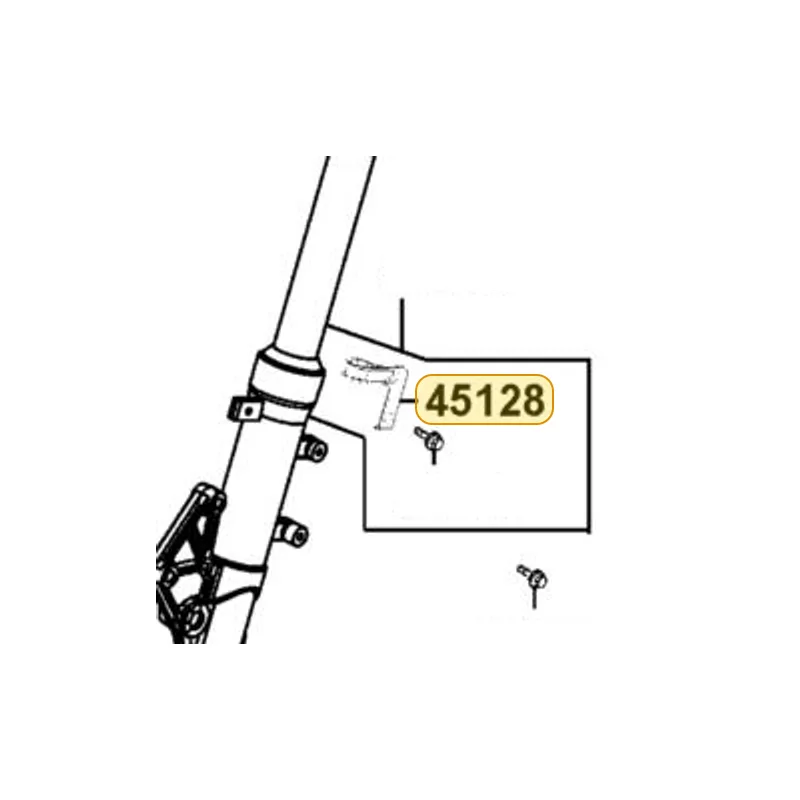 45128-LFB5-900 CLAMPER .FR BRAKE HOSE — diagram cutout