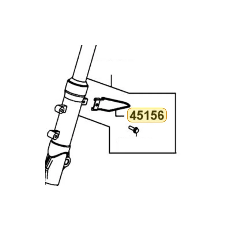 45156-LGL3-800 CLAMPER FR BRK CABLE — diagram cutout