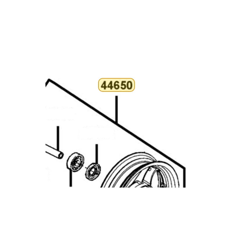 44650-LFE2-305-HUA WHEEL SET FR CAST — diagram cutout