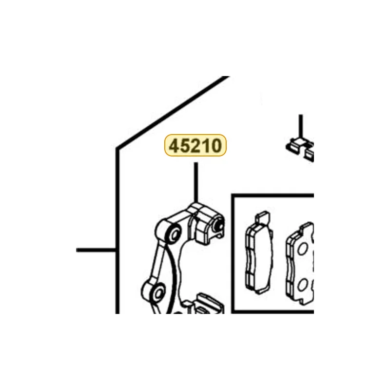 45210-LFB5-305 BRACKET FR CALIPER — diagram cutout