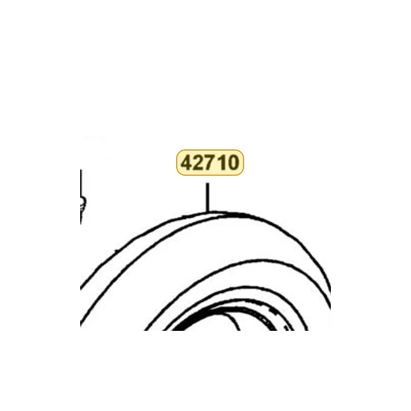 42710-LFB6-E0A TIRE ASSY RR 130/70-12 TL /KENDA — diagram cutout