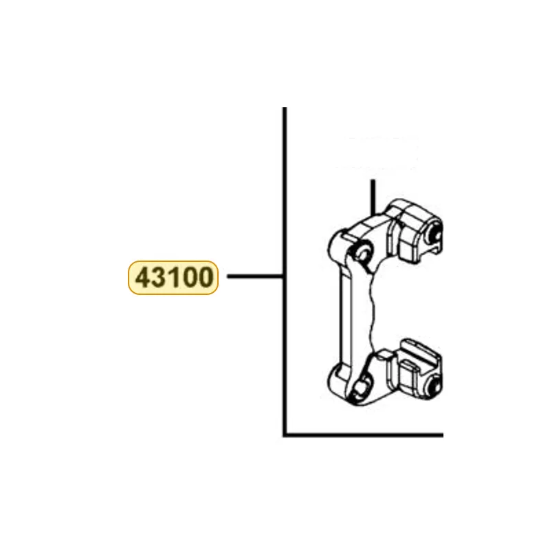 43100-LFB5-910-R8A CALIPER ASSY RR (RH)(Vivid Red) — diagram cutout