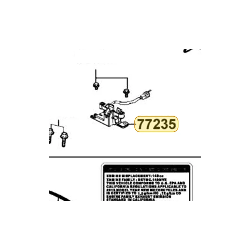 77235-LKG2-900 CATCH COMP SEAT — diagram cutout