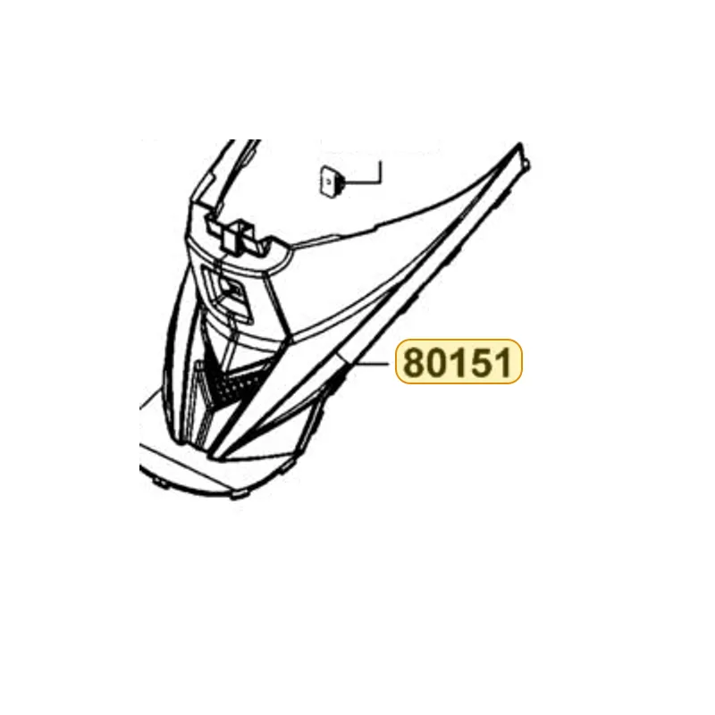 80151-LFB5-900-N1R COVER CENTER (Black) — diagram cutout