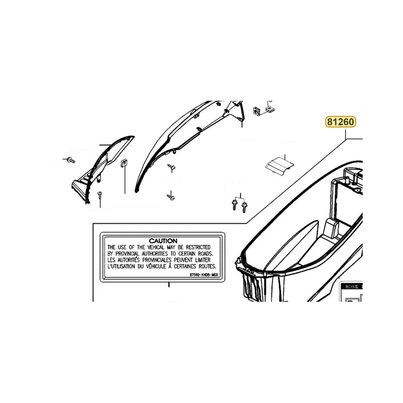 81260-LFB5-MG0 BOX ASSY LUGGAGE — diagram cutout
