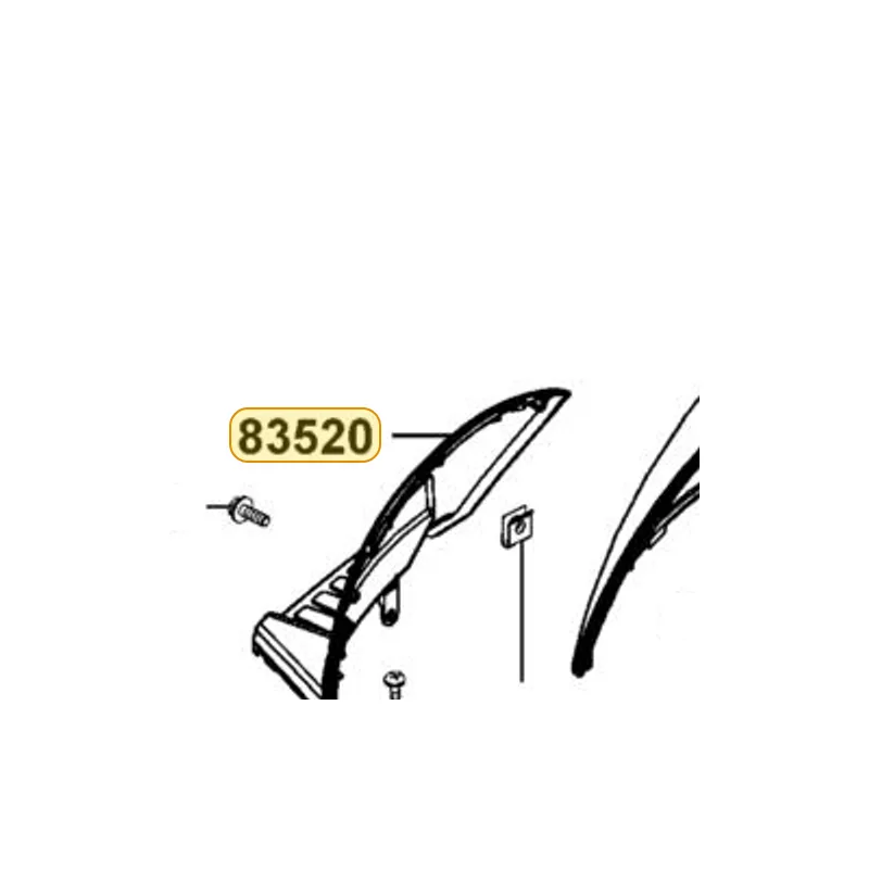83520-LFB5-900-N1R COVER R SIDE (Black) — diagram cutout