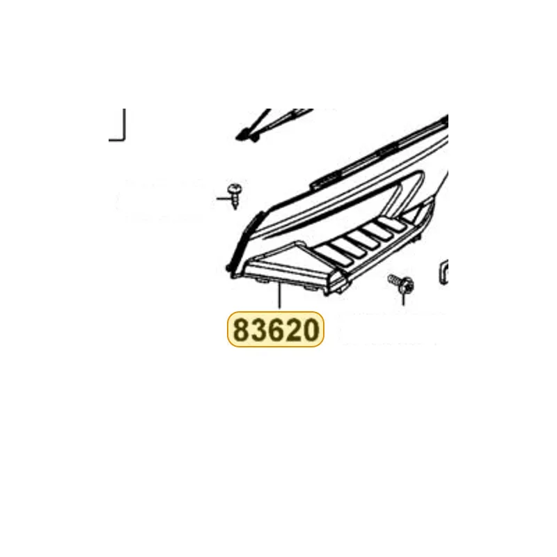 83620-LFB5-900-N1R COVER L SIDE (Black) — diagram cutout