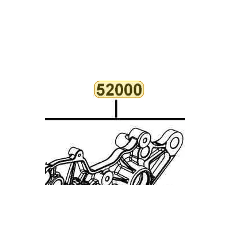 52000-LFB6-800-N8A FORK ASSY REAR (Bright Silver) — diagram cutout