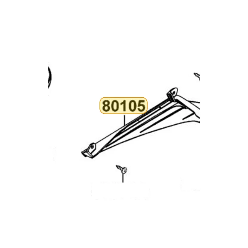 80105-LFB5-M30-N1R FENDER RR UP (Black) — diagram cutout