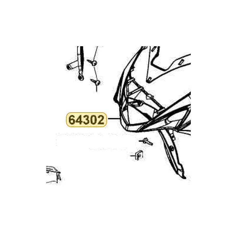64302-LFB5-900-X4P MOLDING FR — diagram cutout