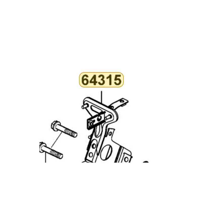 64315-LFB5-900 STAY FR COVER — diagram cutout