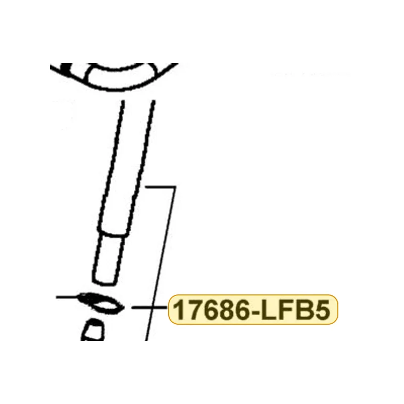 17686-LFB5-900 TUBE ASSY TANKL - CANISTER — diagram cutout