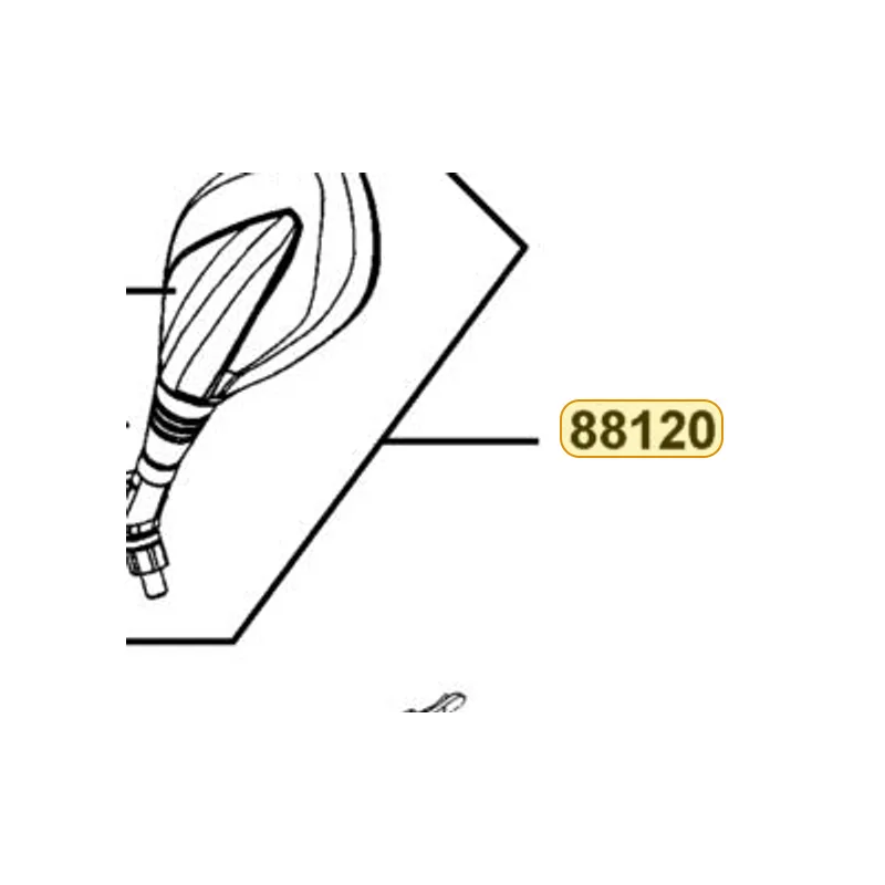 88120-LFB5-910-HUP MIRROR ASSY L BACK — diagram cutout