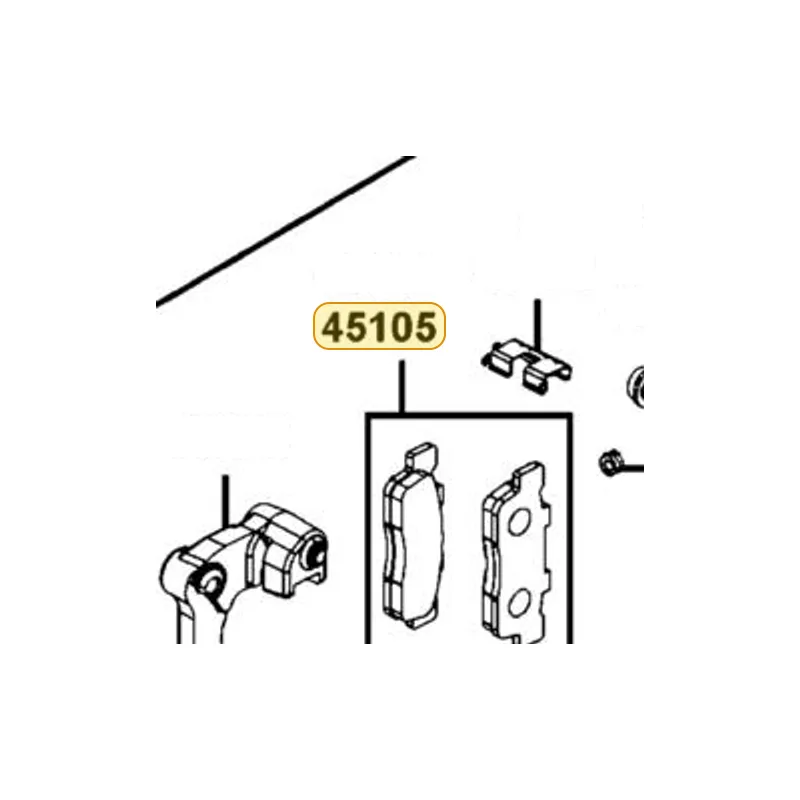 45105-LFB5-305 PAD SET — diagram cutout