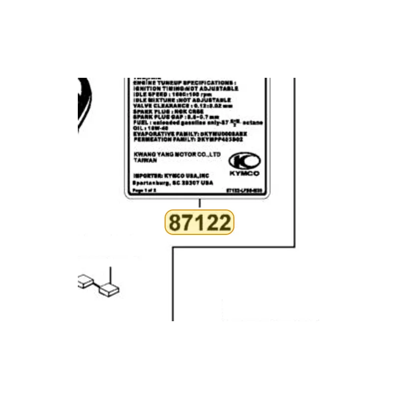 87122-LFB5-M37-T01 MARK EVAPORATIVE E/M — diagram cutout