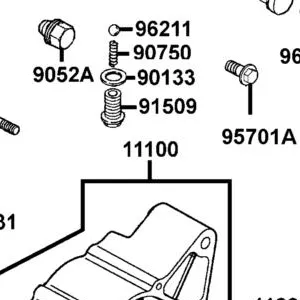 11100-LLB1-910 CRANK CASE COMP RIGHT — diagram cutout