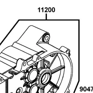 11200-LLB1-900 CRANK CASE COMP LEFT — diagram cutout