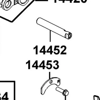 14452-KEC8-900 SHAFT EX ROCKER ARM — diagram cutout