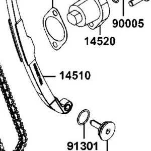 14510-LLB1-900 TENSIONER CAM CHAIN — diagram cutout