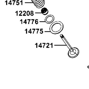 14721-4G37-0001 VALVE EXHAUST — diagram cutout
