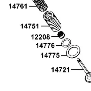14776-1G07-011 SEAT VALVE SPRING INNER — diagram cutout