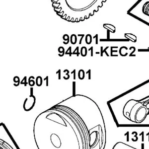 13101-KGAG-901 PISTON — diagram cutout