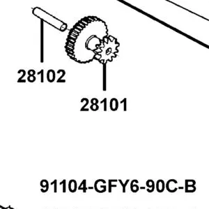 28101-GFY6-901 GEAR STARTER REDUCTION — diagram cutout