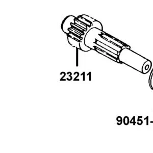 23211-LLB1-900 SHAFT MAIN — diagram cutout