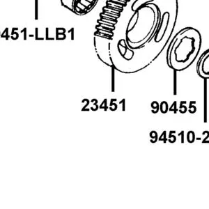 23451-LLB1-900 GEAR BACKWARD — diagram cutout