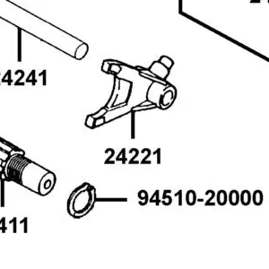 24221-LLB1-900 FORK GEAR SHIFT — diagram cutout