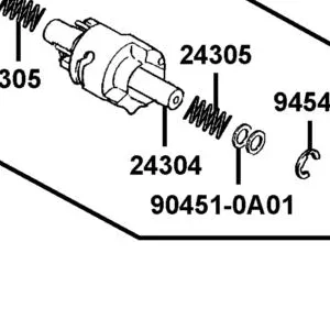 24304-LLB1-900 SHAFT DRUM — diagram cutout