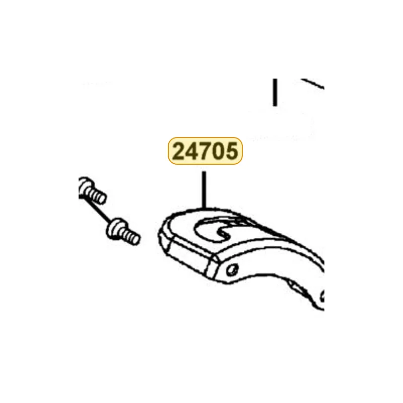 24705-LLB1-900 GUIDE STAY CHANGE HANDLE — diagram cutout