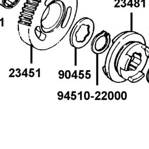 90455-LLB1-900 WASHER SPLINE 22MM — diagram cutout