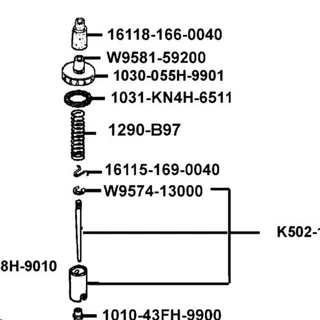 W9581-59200 CABLE ADJUSTING BOLT — diagram cutout