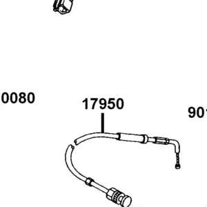 17950-LLB1-900 CABLE COMP CHOKE — diagram cutout