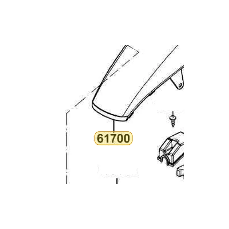 61700-LLB1-900-N1R COVER FR (Black) — diagram cutout