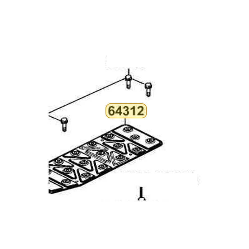 64312-LLB1-900 COVER FLOOR — diagram cutout