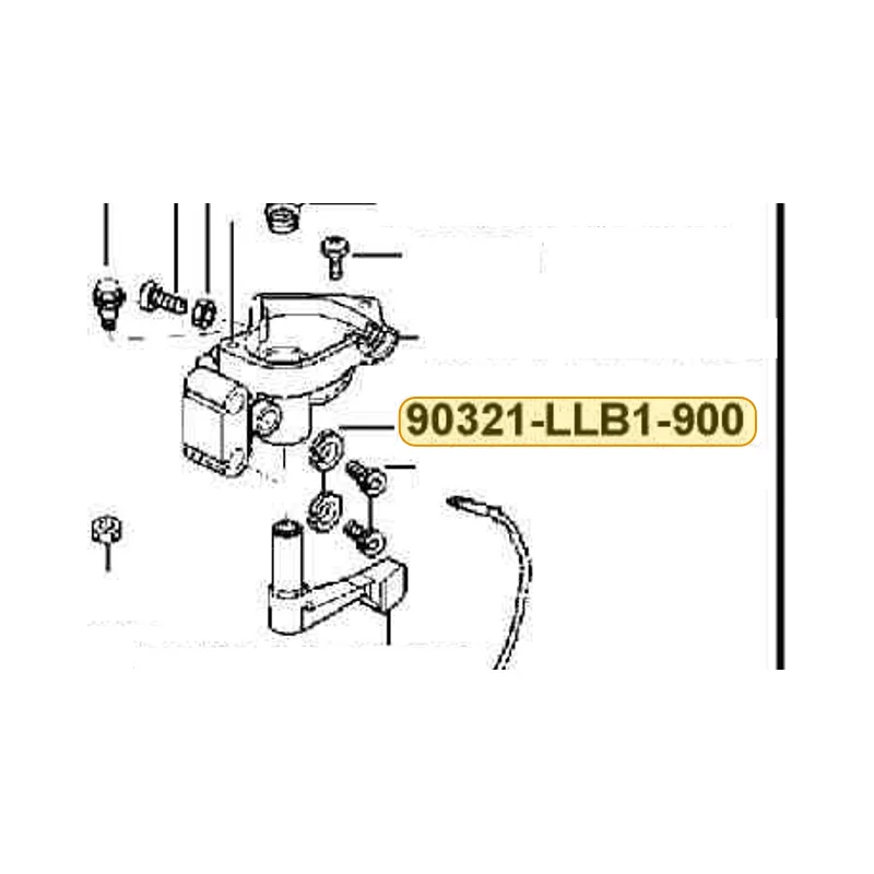 90321-LLB1-900 NUT FIXING — diagram cutout