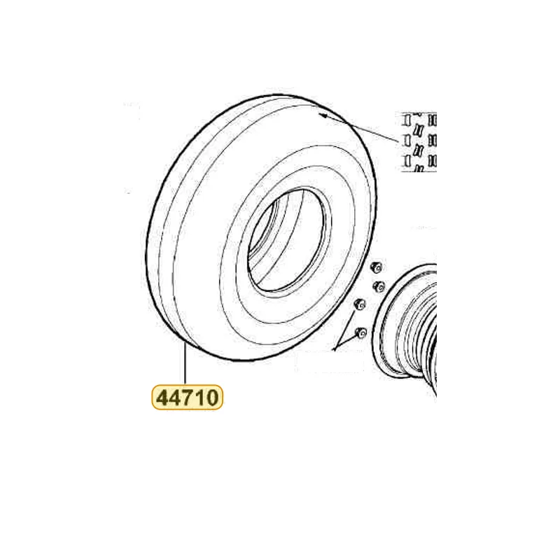 44710-LLB1-900 TIRE ASSY FR AT20*7-8 2P TL /KENDA — diagram cutout