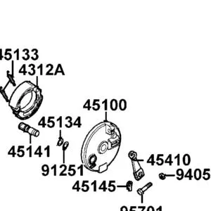 45100-LLB1-900-NJA PANEL COMP FR RH (Silver) — diagram cutout