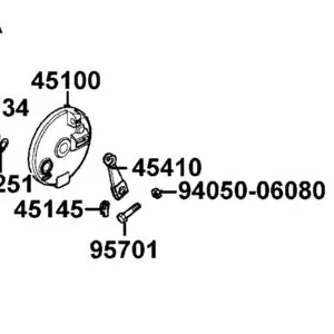 45410-LLB1-900 ARM FR BRK RH — diagram cutout