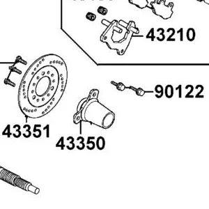 43350-LLB1-800 BRACKET BRAKE DISK — diagram cutout