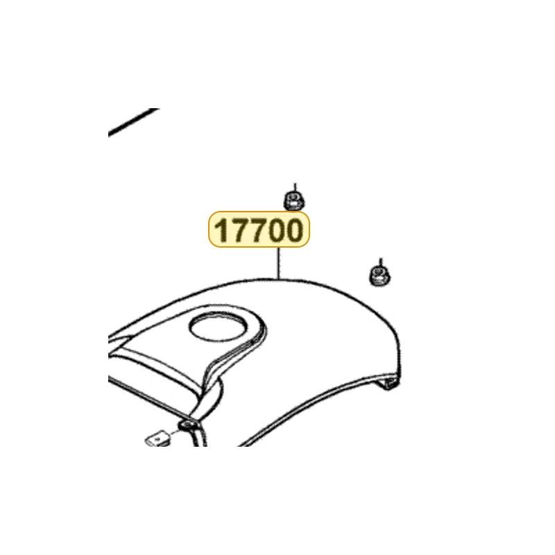 17700-LLB1-900-N1R COVER ASSY TANK (Black) — diagram cutout