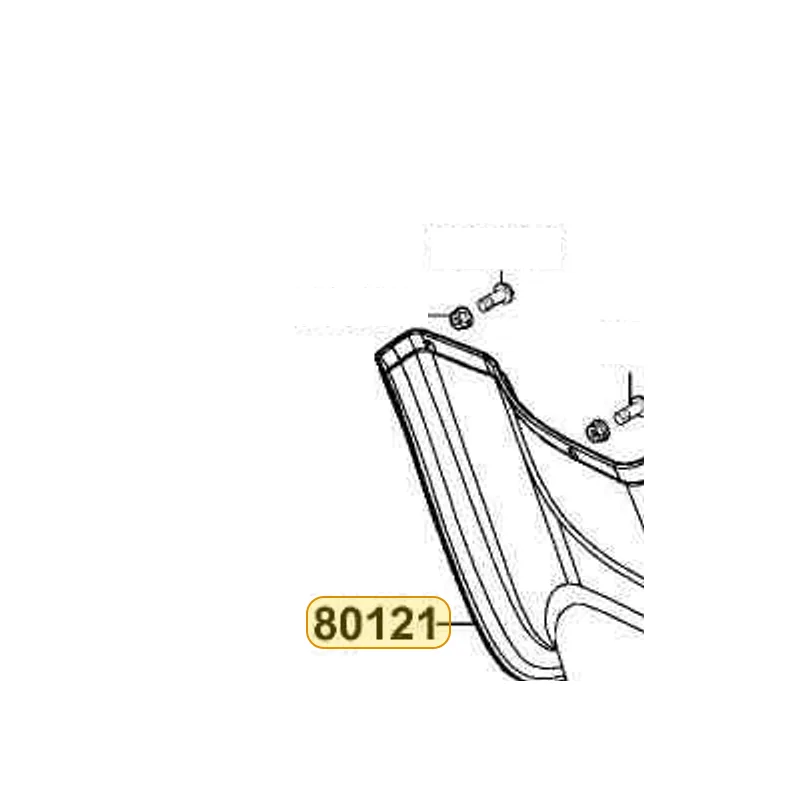 80121-LLB1-900-N1R MUDGUARD R FLOOR (Black) — diagram cutout