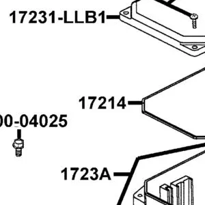 17214-LLB1-900 SEAL AIR/C COVER