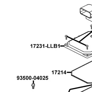 17231-LLB1-900 COVER AIR/C — diagram cutout